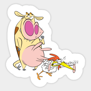 Cow and Chicken Sticker